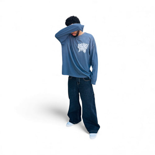 'Hazy' Mist Gradient Long Sleeve
